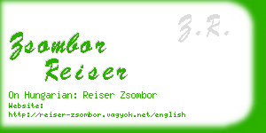 zsombor reiser business card